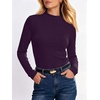 image:imageANRABESS Women Mock Neck Thermal Tops Fall Long Sleeve ShirtsPurple