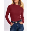 image:imageANRABESS Women Mock Neck Thermal Tops Fall Long Sleeve ShirtsRed