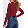image:imageANRABESS Women Mock Neck Thermal Tops Fall Long Sleeve ShirtsRed