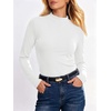 image:imageANRABESS Women Mock Neck Thermal Tops Fall Long Sleeve ShirtsWhite