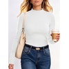 image:imageANRABESS Women Mock Neck Thermal Tops Fall Long Sleeve ShirtsWhite
