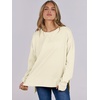 image:imageANRABESS Women Oversized Lightweight Sweatshirts Fall Long Sleeve ShirtsAlmond