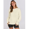 image:imageANRABESS Women Oversized Lightweight Sweatshirts Fall Long Sleeve ShirtsAlmond