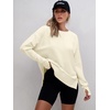 image:imageANRABESS Women Oversized Lightweight Sweatshirts Fall Long Sleeve ShirtsAlmond