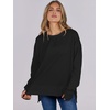 image:imageANRABESS Women Oversized Lightweight Sweatshirts Fall Long Sleeve ShirtsBlack