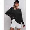 image:imageANRABESS Women Oversized Lightweight Sweatshirts Fall Long Sleeve ShirtsBlack