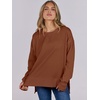 image:imageANRABESS Women Oversized Lightweight Sweatshirts Fall Long Sleeve ShirtsBurnt Brown