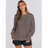 image:imageANRABESS Women Oversized Lightweight Sweatshirts Fall Long Sleeve ShirtsCamel