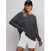 image:imageANRABESS Women Oversized Lightweight Sweatshirts Fall Long Sleeve ShirtsDeep Gray