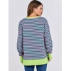 image:imageANRABESS Women Oversized Lightweight Sweatshirts Fall Long Sleeve ShirtsPink Green