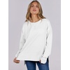image:imageANRABESS Women Oversized Lightweight Sweatshirts Fall Long Sleeve ShirtsWhite
