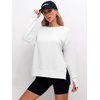 image:imageANRABESS Women Oversized Lightweight Sweatshirts Fall Long Sleeve ShirtsWhite