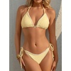 image:imageANRABESS Women Triangle Bikini Sets String Tie Two Piece Bathing SuitsCream