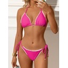 image:imageANRABESS Women Triangle Bikini Sets String Tie Two Piece Bathing SuitsHot Pink