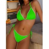image:imageANRABESS Women Triangle Bikini Sets String Tie Two Piece Bathing SuitsNeon Green