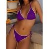 image:imageANRABESS Women Triangle Bikini Sets String Tie Two Piece Bathing SuitsPurple