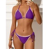 image:imageANRABESS Women Triangle Bikini Sets String Tie Two Piece Bathing SuitsPurple