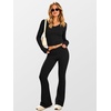 image:imageANRABESS Womens 2 Piece Outfits 2026 Fall Lounge Matching SetBlack