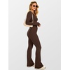 image:imageANRABESS Womens 2 Piece Outfits 2026 Fall Lounge Matching SetDark Brown