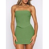image:imageANRABESS Womens 2 Piece Skirt Sets Sexy Bodycon Going Out Mini Club DressesGreen