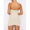 image:imageANRABESS Womens 2 Piece Skirt Sets Sexy Bodycon Going Out Mini Club DressesLight Apricot
