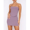 image:imageANRABESS Womens 2 Piece Skirt Sets Sexy Bodycon Going Out Mini Club DressesLight Purple