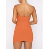 image:imageANRABESS Womens 2 Piece Skirt Sets Sexy Bodycon Going Out Mini Club DressesOrange