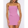 image:imageANRABESS Womens 2 Piece Skirt Sets Sexy Bodycon Going Out Mini Club DressesPink