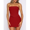 image:imageANRABESS Womens 2 Piece Skirt Sets Sexy Bodycon Going Out Mini Club DressesRed