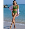 image:imageANRABESS Womens High Waisted Bikini Sets Square Neck Two Piece SwimsuitsArmy Green