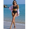 image:imageANRABESS Womens High Waisted Bikini Sets Square Neck Two Piece SwimsuitsBlack