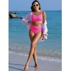 image:imageANRABESS Womens High Waisted Bikini Sets Square Neck Two Piece SwimsuitsHot Pink
