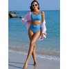 image:imageANRABESS Womens High Waisted Bikini Sets Square Neck Two Piece SwimsuitsLight Blue
