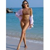 image:imageANRABESS Womens High Waisted Bikini Sets Square Neck Two Piece SwimsuitsLight Brown
