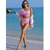image:imageANRABESS Womens High Waisted Bikini Sets Square Neck Two Piece SwimsuitsLight Pink