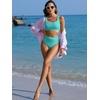 image:imageANRABESS Womens High Waisted Bikini Sets Square Neck Two Piece SwimsuitsMint Blue