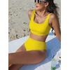 image:imageANRABESS Womens High Waisted Bikini Sets Square Neck Two Piece SwimsuitsYellow