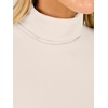 image:imageANRABESS Womens Long Sleeve Turtleneck Thermal Tops Fall UndershirtsBeige