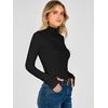 image:imageANRABESS Womens Long Sleeve Turtleneck Thermal Tops Fall UndershirtsBlack