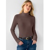 image:imageANRABESS Womens Long Sleeve Turtleneck Thermal Tops Fall UndershirtsCoffee