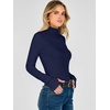 image:imageANRABESS Womens Long Sleeve Turtleneck Thermal Tops Fall UndershirtsNavy Blue