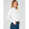 image:imageANRABESS Womens Long Sleeve Turtleneck Thermal Tops Fall UndershirtsWhite