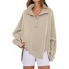 image:imageANRABESS Sweatshirt for Women Oversized Casual Fall Henley Pullover TopApricot