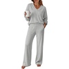 image:imageANRABESS Two Piece Sets for Women Fall Lounge Airport OutfitsGrey