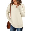 image:imageANRABESS Women Oversized Lightweight Sweatshirts Fall Long Sleeve ShirtsAlmond