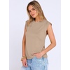 image:imageANRABESS Business Casual Tops for Women Cap Sleeve Work Wrinkle Free ShirtsAlmond