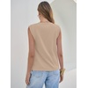 image:imageANRABESS Business Casual Tops for Women Cap Sleeve Work Wrinkle Free ShirtsAlmond