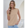image:imageANRABESS Business Casual Tops for Women Cap Sleeve Work Wrinkle Free ShirtsAlmond