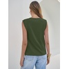 image:imageANRABESS Business Casual Tops for Women Cap Sleeve Work Wrinkle Free ShirtsArmy Green