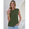 image:imageANRABESS Business Casual Tops for Women Cap Sleeve Work Wrinkle Free ShirtsArmy Green